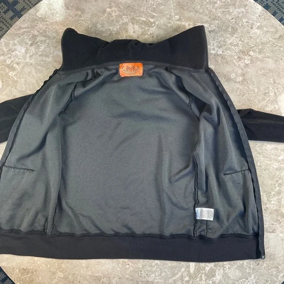 Juicy Couture Black Terry Zipped Hoodie with Pockets Size Small - Picture 8 of 10